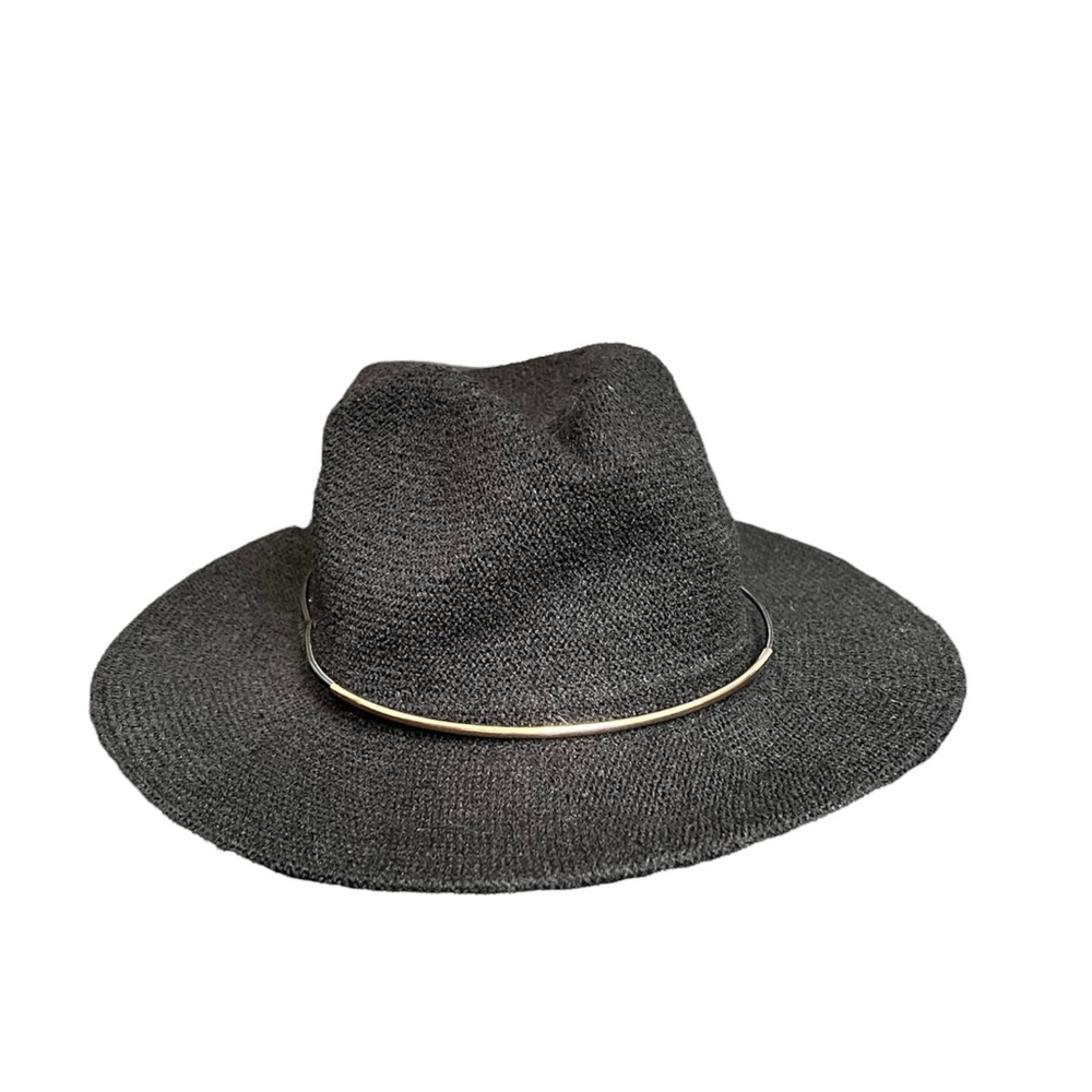 Marcus Adler Panama Breathable Casual Comfy Hat w/Gold Rim Like New